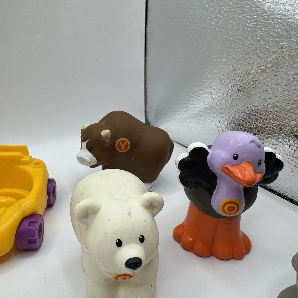 Fisher Price Little People ALPHABET ZOO Letter Animal Figures LOT of 11 - Picture 6 of 7